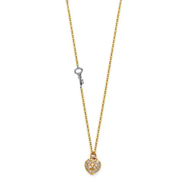 2T Micro Pave CZ Necklace - 17+1"