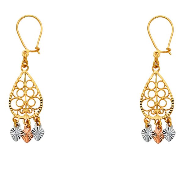 3C DC Channeldelier Hanging Earrings