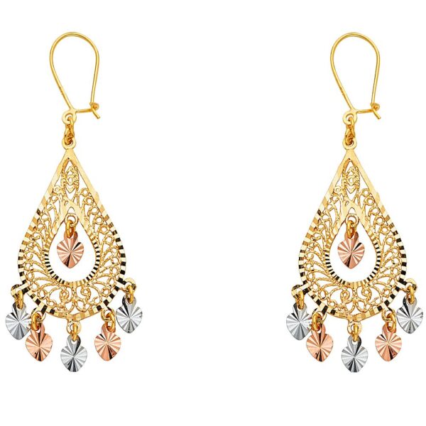 3C DC Channeldelier Hanging Earrings